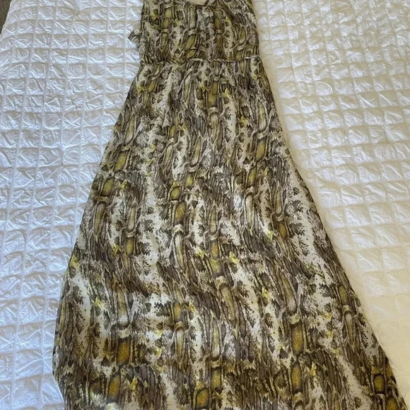 Rare Jenni Kanye silk snakeskin maxi dress - Picture 4 of 10